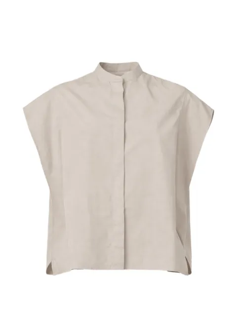 Officine Generale Leonora cap sleeve blouse Neutrals S26WSHI002