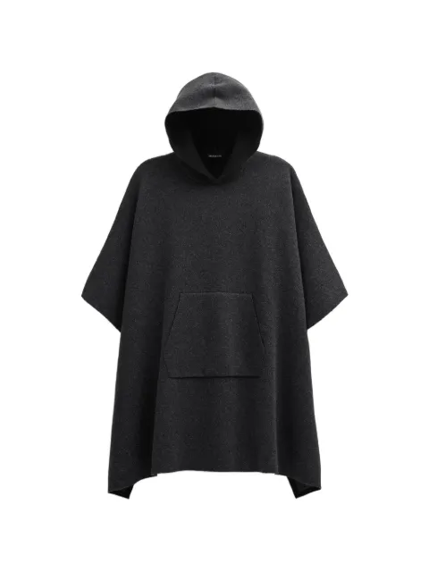 James Perse hooded wool poncho Grey MMWC2224