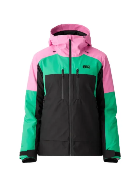 PICTURE Exa colour block hooded jacket Black WVT0407PINK