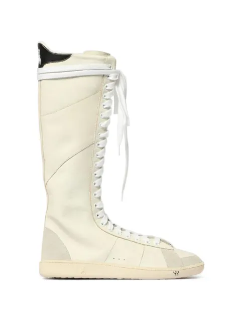 Patrizia Pepe Boxeur Skin knee-high lace-up sneakers Neutrals 8Y0145L150