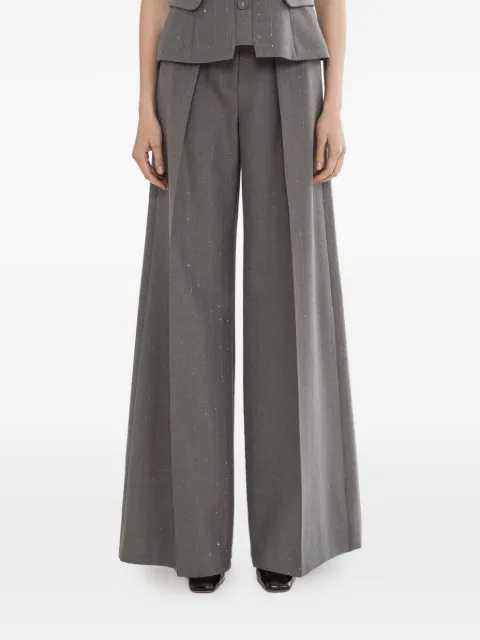NISSA sequined wide-leg trousers Grey PS1355