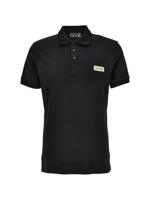 Versace Jeans Couture buttoned polo shirt Black 79GAGT04CJ01T