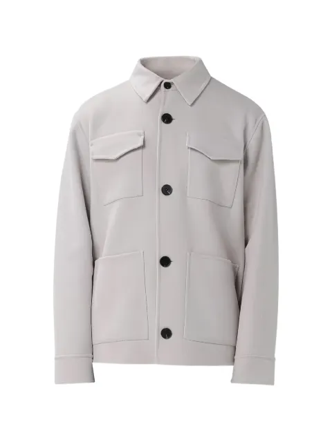 Paltò Vanni flap-pocket jacket Grey B51PUVANNDOU