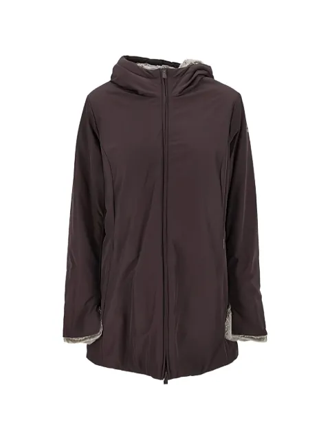 SUNS Marmolada hooded fur-lined coat Brown GBS53020D