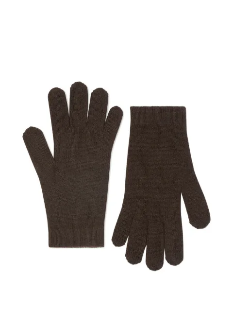 BOMPARD ribbed gloves Brown AK7N