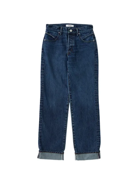 Moussy Vintage Lara straight cuffed jeans Blue 540JSC111021