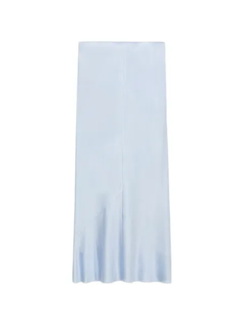 Dorothee Schumacher SENSE OF SHINE satin-finish panelled skirt Blue 261449705
