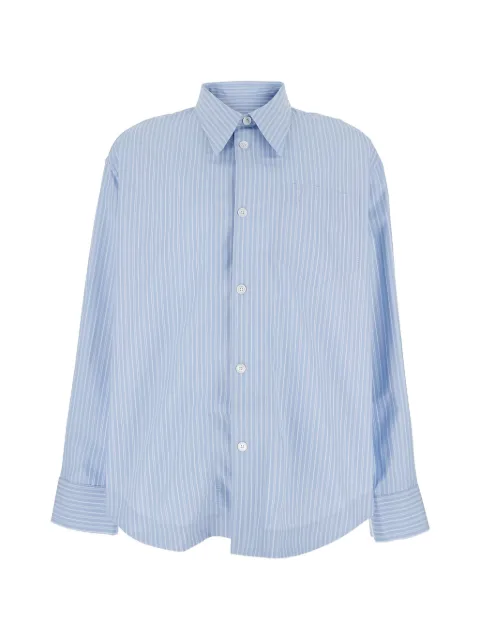 AMI Paris striped shirt Blue USH808CO0219