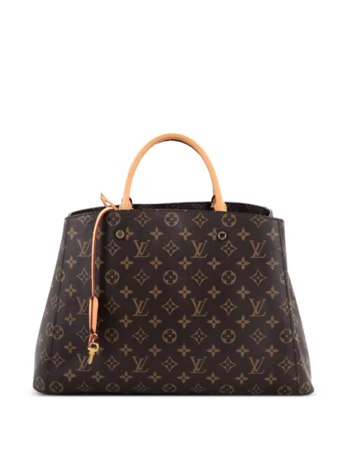 Louis Vuitton Pre-Owned Montaigne Handbag Monogram Canvas GM tote bag Brown ON1LYX0DBIHF0E4T