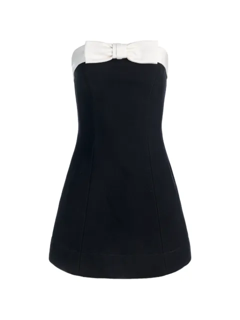 alice + olivia Katya bow playsuit Black CC603210802