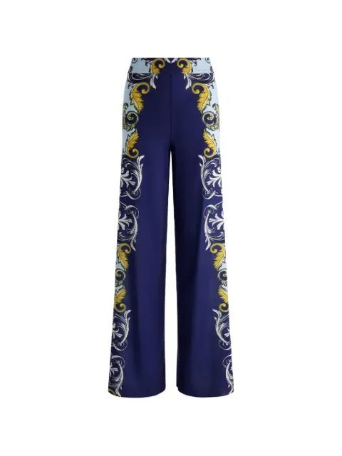 alice + olivia Athena wide-leg trousers Blue CC603P43105