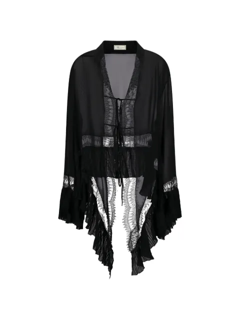 Blumarine Georgette lace blouse Black P622C444A