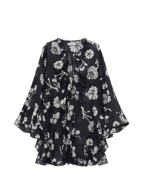 Dorothee Schumacher floral-print ruffled top Black 261443814