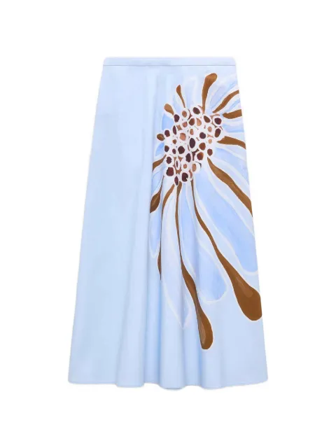 Dorothee Schumacher floral-print midi skirt Blue 448105