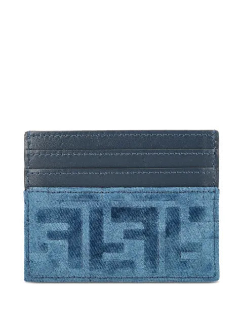 FENDI logo card holder Blue 8M0445AW5H