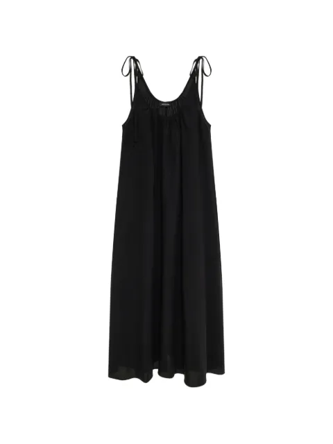 ANINE BING Flora tie-strap midi dress Black A0212165