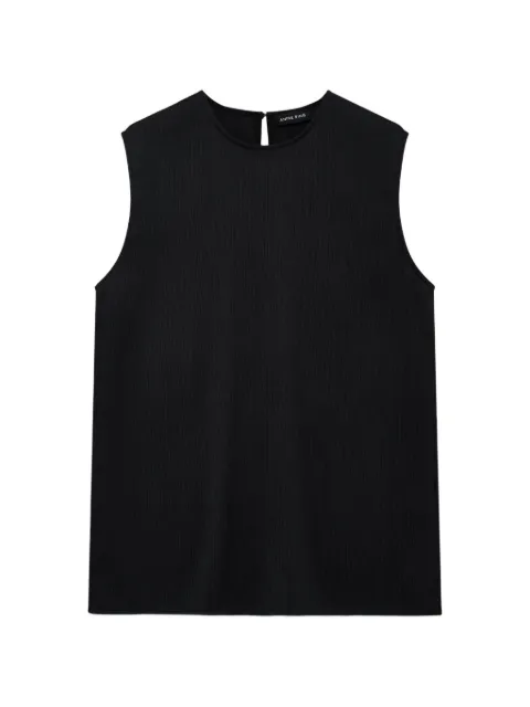 ANINE BING Malia round-neck top Black A0711955