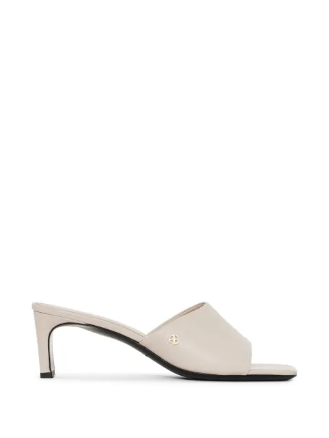 ANINE BING Jayden logo-detail mules Neutrals A1411837