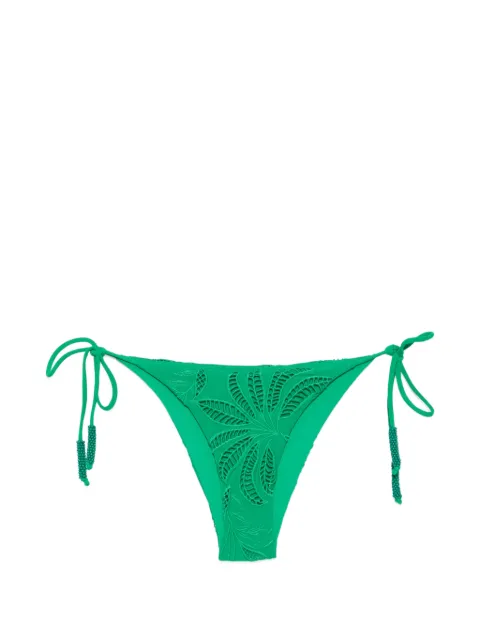 FARM Rio beaded cut-out bikini bottoms Green 260206