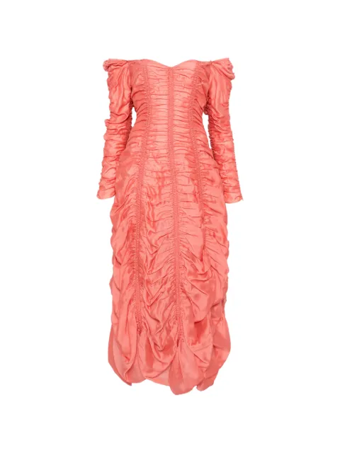 KHAITE Judith ruched-finish dress Pink 56414232W4232