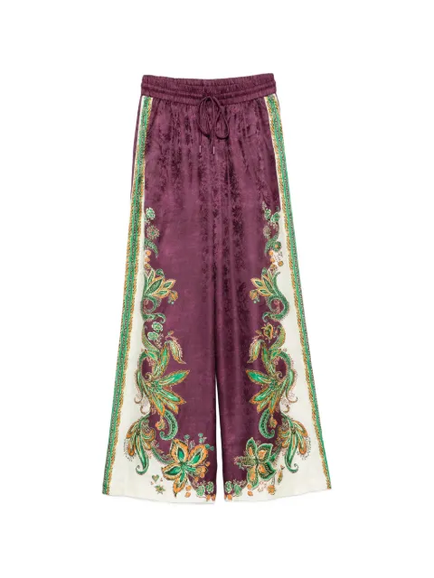 ALEMAIS Ruthie paisley-print palazzo pants Purple 7652P