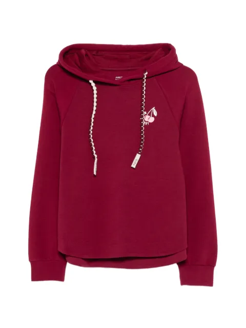 MARCCAIN logo-print hoodie Red AS4402J32