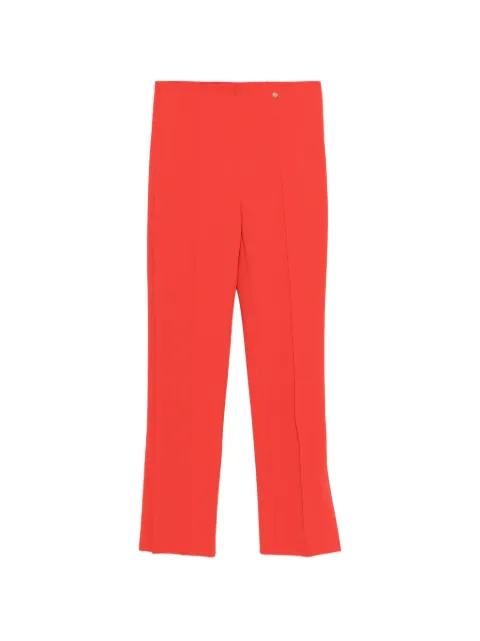 MARCCAIN logo-appliqué trousers Red AC8117J08