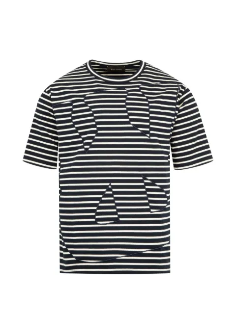 Wales Bonner striped crown T-shirt Blue MS26JE01JE02591