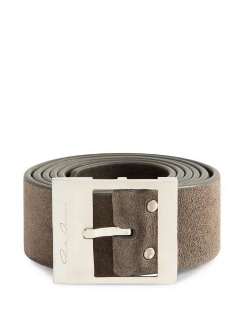 Rick Owens Stooges buckle belt Brown RA01F0883LVS
