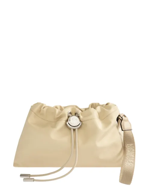 Moncler Trick drawstring logo mini bag Neutrals L209B6A00001M6980