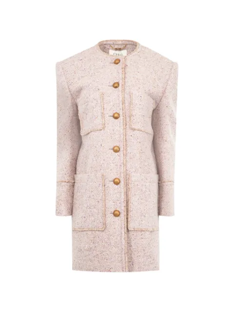 Chloé button patch pocket coat Pink CH26SMA14168