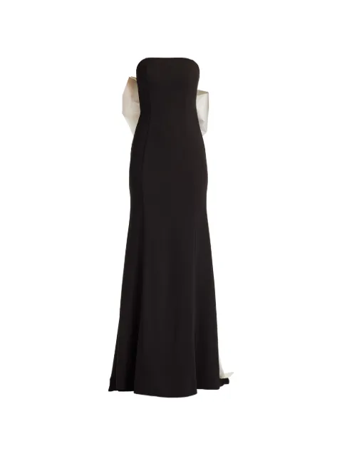 Tadashi Shoji bow strapless dress Black BOS22808LXBKIV