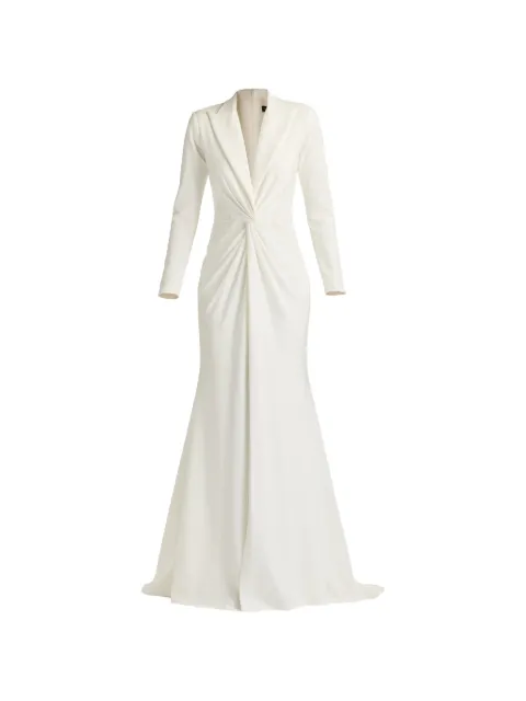 Tadashi Shoji lace twisted dress White BOS21144LXBRIVORY