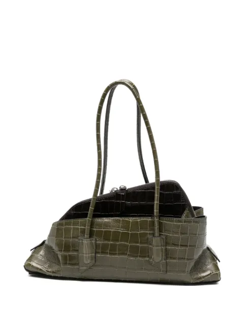 The Attico small La Passeggiata crocodile-effect top-handle shoulder bag Green 260WAH00058LBT155PR