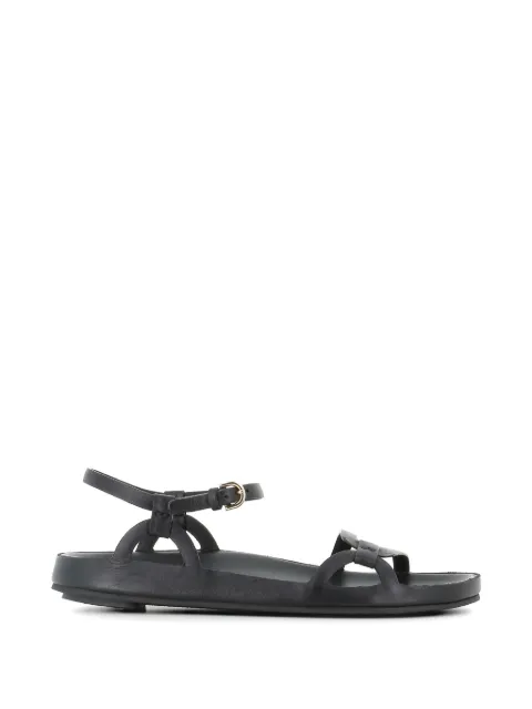 Del Carlo leather sandals Black 12110