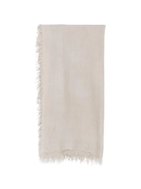 Faliero Sarti Enrica/M fringed scarf Neutrals E260004