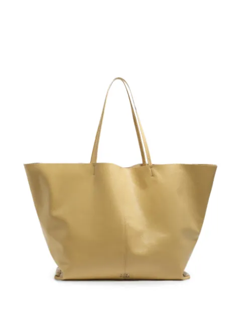 BIMBA Y LOLA oatmeal leather maxi shopper bag Neutrals 261BBAJ3J12082