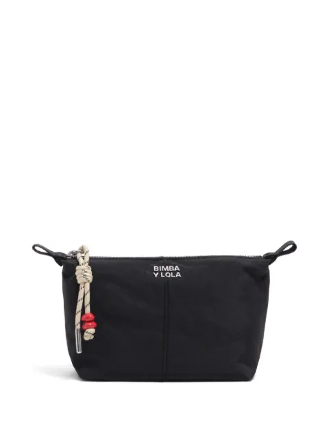 BIMBA Y LOLA graphite nylon Trapecio make-up case Black 261BBI41310031