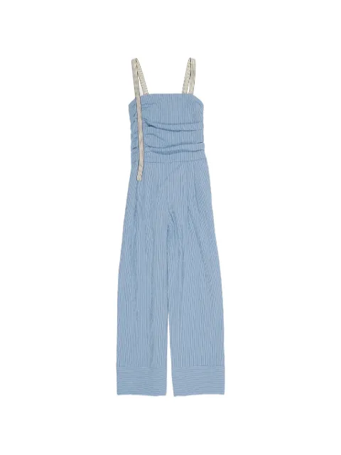 BIMBA Y LOLA striped jumpsuit Blue 261BR902412401