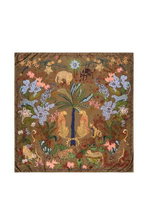BIMBA Y LOLA brown jungle scarf Brown 261BAPN4710600