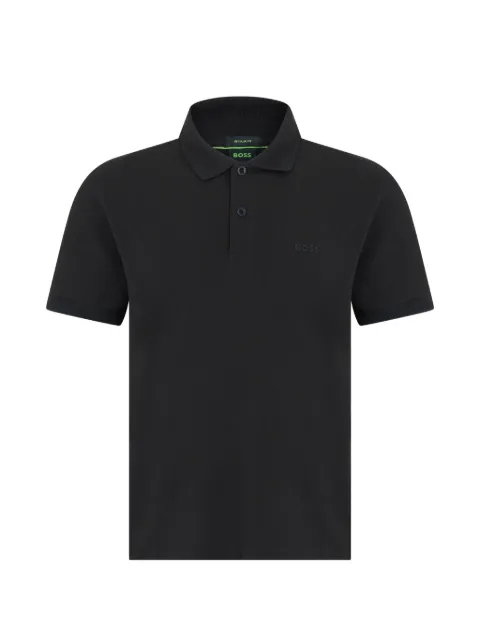 BOSS embossed regular-fit polo shirt Grey 50554574
