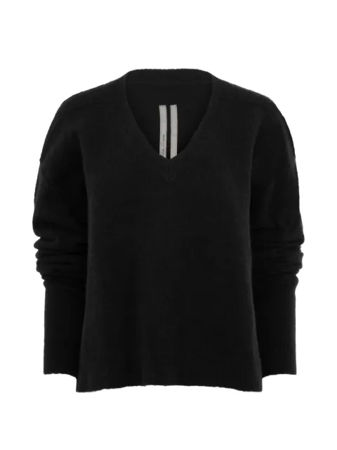Rick Owens V-neck sweater Black RP01F6650KWP