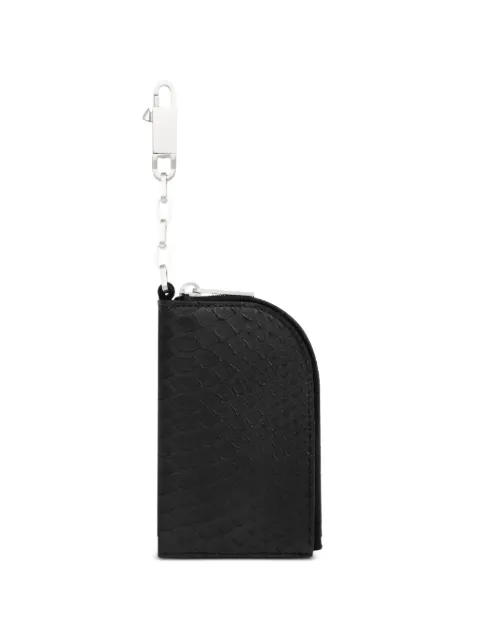 Rick Owens hook zipped wallet Black RA01F0818LPY9