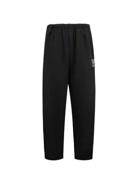 Maison MIHARA YASUHIRO logo-patch track pants Black A16PT582