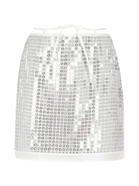 Isabelle Blanche sequinned mini skirt Silver G154T015098