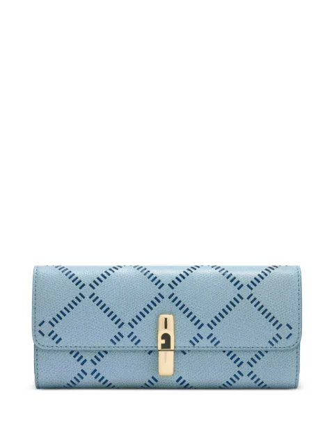 Furla Iride turnlock patterned wallet Blue WP00591BX44241007