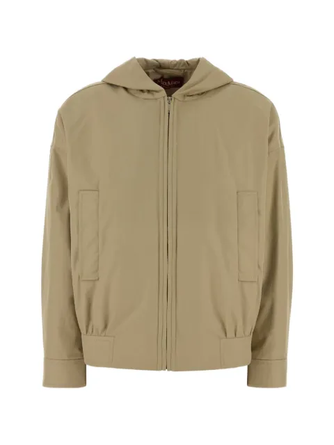 Max Mara Risorsa hooded cotton jacket Neutrals 261607E12