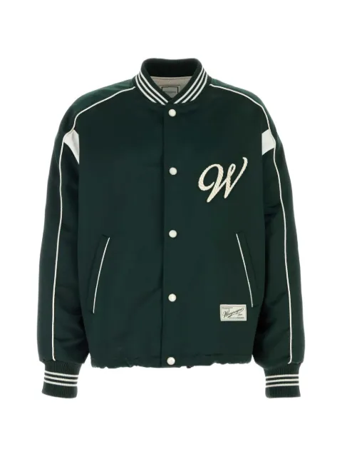 Wooyoungmi logo bomber jacket Green W261JP03