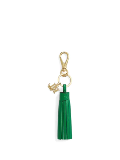 Lauren Ralph Lauren logo-plaque tassel charm bag Green 432P07357005
