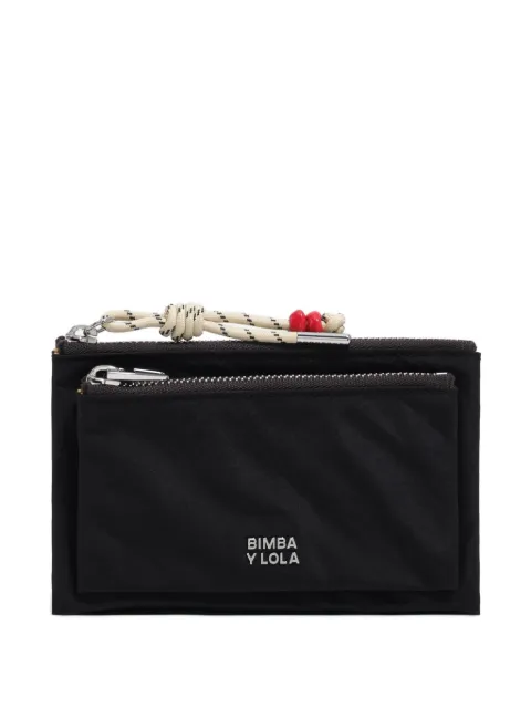 BIMBA Y LOLA zip compact purse Black 261BBI20510031